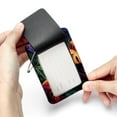 thumbnail image 7 of Square PU Leather 2 Pack Travel Tag - Bag Tag - Suitcase Tag with Privacy Cover and Stainless Steel Ring - Suitable for Travel, Backpack, and Handbag Tropical Leaves, 7 of 7