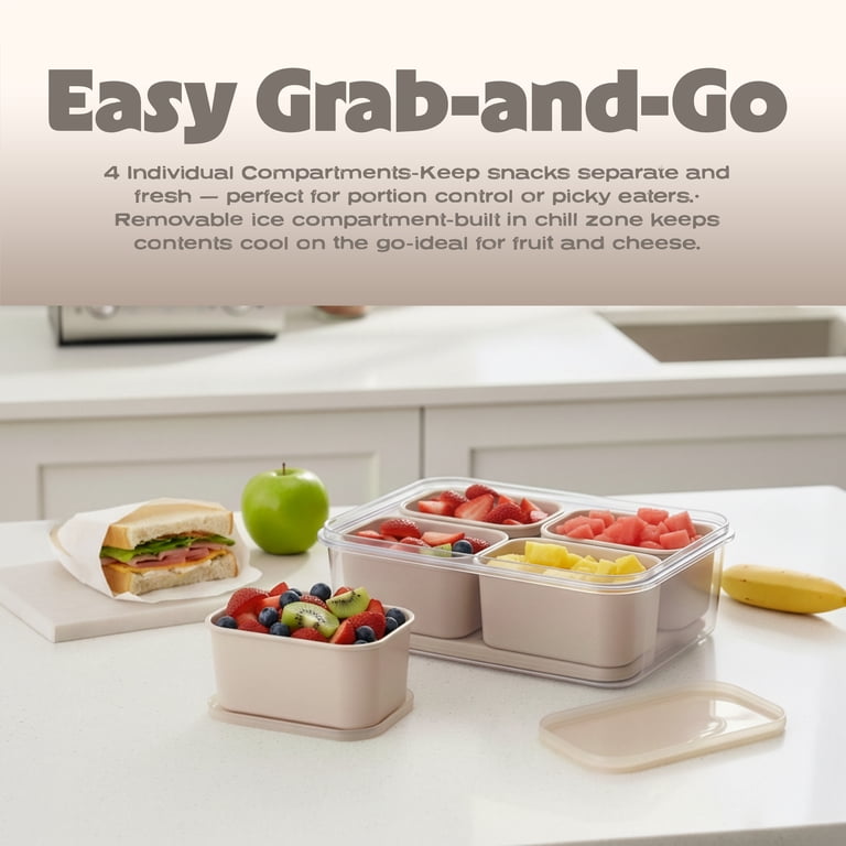Aicoco onAir & ZHIYUN CQ5 セット Cook with Color 4-Compartment Snack Box Food Storage Carrier and