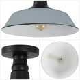 thumbnail image 4 of JONATHAN Y Camila 14" 1-Light Industrial Indoor/Outdoor Iron LED Semi Flush Mount, Matte Silver Blue, JYL7617K, 4 of 9
