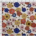 thumbnail image 4 of Soimoi Floral Print, Silk Fabric, Decor Sewing Fabric by The Yard 42 Inch Wide,Decorative Fabric for Shirts Suits Ties, Multicolor, 4 of 5