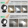 thumbnail image 3 of Luces LED de pared Lightbiz, 2 piezas, 3000 mAh, regulables con control remoto, 3 of 6