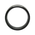 thumbnail image 4 of Mens Stainless Steel Black and Blue Carbon Fiber Wedding Band, 4 of 5