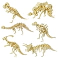 thumbnail image 1 of JFBUJC 3d Wooden Puzzle - 6 Piece Set Wood Dinosaur Skeleton Puzzle, 1 of 4