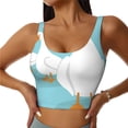 thumbnail image 2 of Uemuo Three White Geese Pattern Women's Sports Bra - High Impact Support, Breathable, and Comfortable Athletic Bra for Running, Yoga, and Workouts, 2 of 9