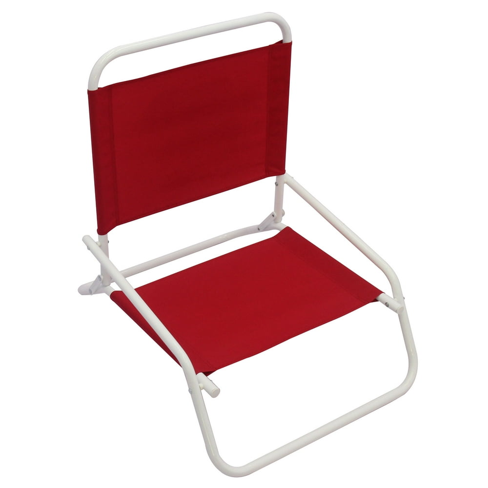 Mainstays Folding Beach Chair Red