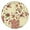 Pioneer Flower Floral-2, variant on Pioneer Flower Floral Print Pattern Round Fitted Tablecloth with Elastic Edge,Dining Table Cover Waterproof,Outdoor Round Tablecloth for Camping,Dining,Indoor and Outdoor