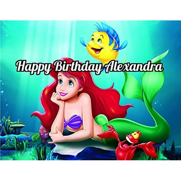 The Little Mermaid Ariel Edible Image Photo Sugar Frosting The Little Mermaid Ariel Edible Image Photo Sugar Frosting