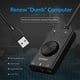 thumbnail image 4 of Tarjeta adaptadora de Audio externa para ordenador Worallymy tarjeta de sonido USB de 5 canales para ordenador portátil con puertos de Audio de 3,5mm Worallymy JD735807925, 4 of 7