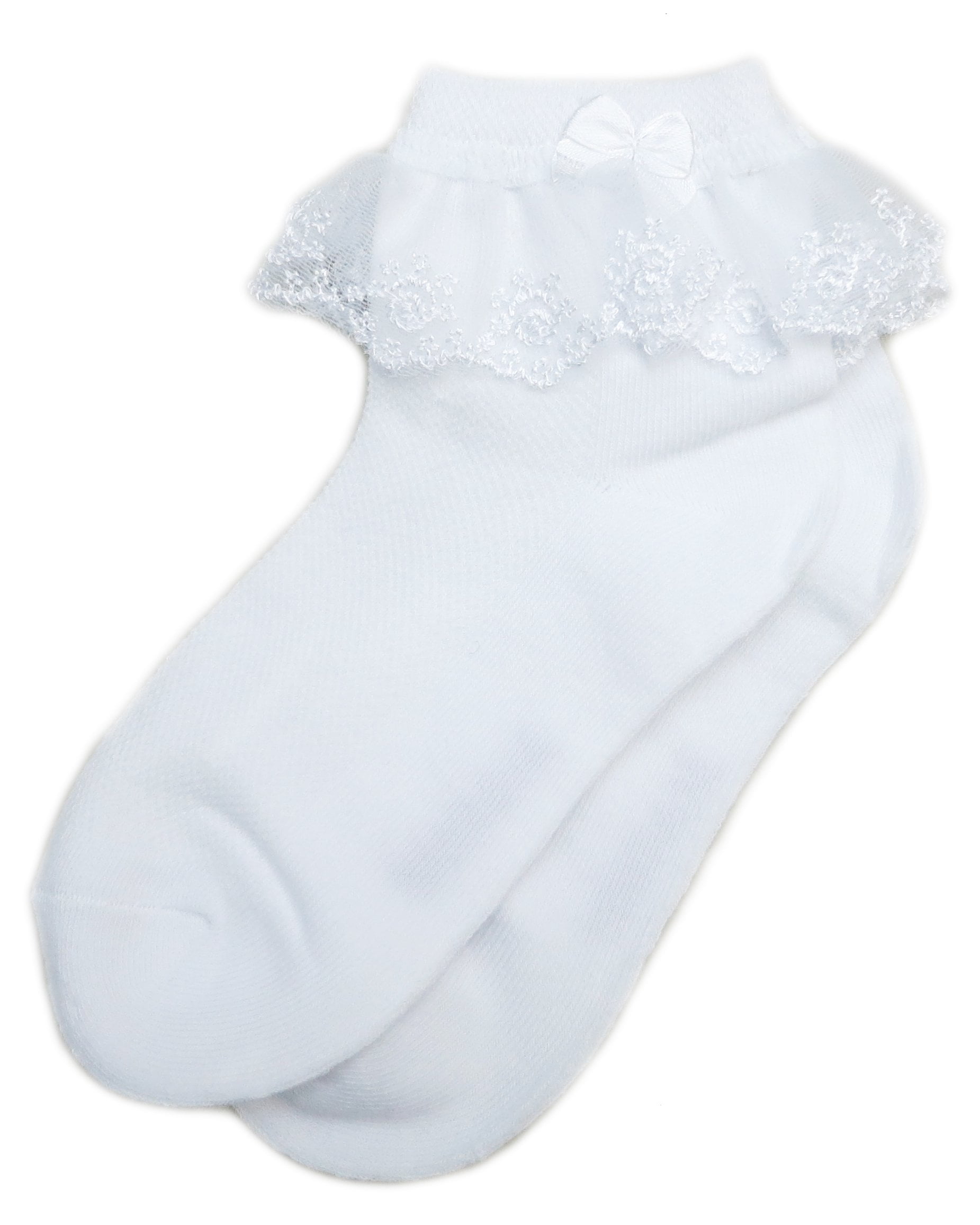 Wenchoice White Lace Trim Socks 1 Girl'S Xl(9Y12Y)