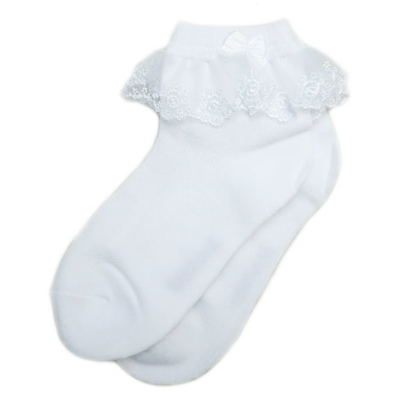 Wenchoice White Lace Trim Socks 1 Girl'S Xl(9Y-12Y)