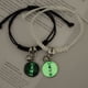 thumbnail image 5 of Pulsera de la amistad con cuentas luminosas para parejas, brazalete de 2 piezas, cuerda tejida, estrella, flor, Corazón, 5 of 5