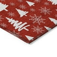 thumbnail image 3 of Addison Rugs Chantille Indoor/Outdoor Transitional Holiday Red Machine Washable Round Rug, 8' x 8', 3 of 7