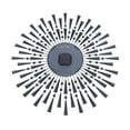 thumbnail image 4 of Fichiouy Metal Wall Clock Wall Mounted Digital Clock Decor for Home Office 70cm Black, 4 of 9