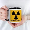 thumbnail image 5 of CafePress - Radioactive Yellow Background Mug - 11 oz Ceramic Mug - Novelty Coffee Tea Cup, 5 of 6