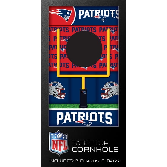 MasterPieces NFL New England Patriots Tabletop Cornhole Game Set for Adults