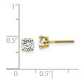 thumbnail image 2 of Real 14kt Yellow Gold 1.00ct. SI3 G-I Diamond Stud Thread on/off Post Earrings; for Adults and Teens; for Women and Men, 2 of 2