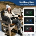 thumbnail image 4 of Garvee 25" Wide Massage & Heated Stadium Seats, 3 Level Heating, 6 Adjustable Angle, 2 Pack, Black, 4 of 8