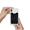 thumbnail image 3 of HEVIRGO Portable Adhesive Fabric Double-layer Phone Back Card Holder Pouch, 3 of 10