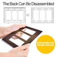 thumbnail image 4 of Yayeee Rocker Switch Wall Plate 3-Gang 6.5"x4.6" Home Decorative Outlet Cover, Wood Grain, 4 of 6