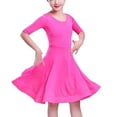 thumbnail image 3 of YM YOUMU Girls Latin Dance Dress Short Sleeve for Ballroom Salsa Practice, 3 of 3