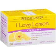 Bigelow I Love Lemon Herbal Tea 20 ea (Pack of 2)