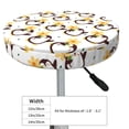 thumbnail image 2 of Kdxio Penguin With Flowers Print Stool Covers Round,Stretch Round Bar Stool Covers Washable Bar Stool Cushion Slipcover for 12-15 Inch Chair, 2 of 5