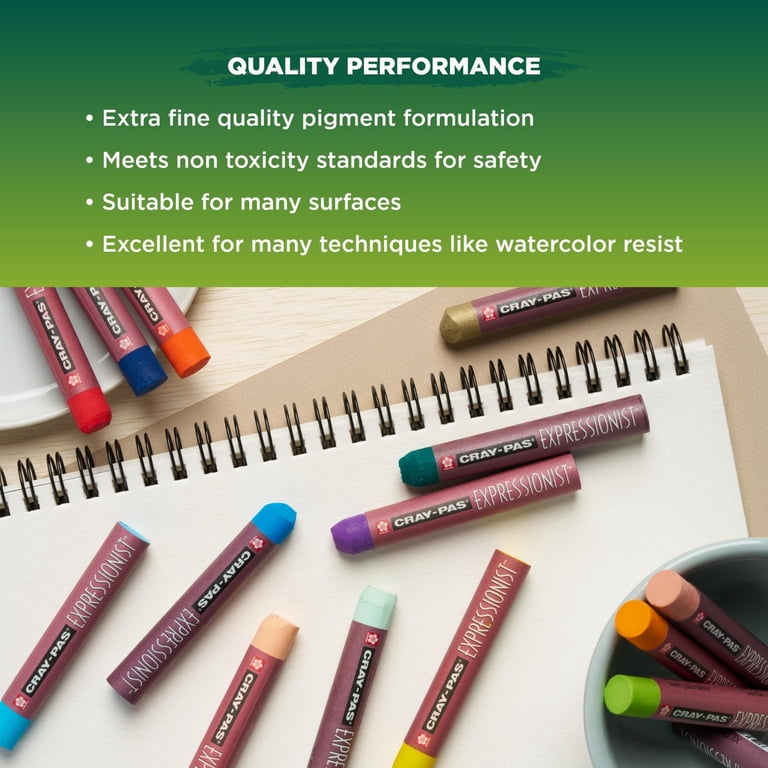 Sakura Cray-Pas Expressionist Extra Fine Oil Pastels, Assorted