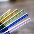 thumbnail image 4 of Reusable Glass Straws, Clear Glass Drinking Straw, - Perfect for Smoothies, Milkshakes, Tea, Juice, 4 of 5