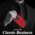 thumbnail image 5 of Designed for Moto G Stylus 5G (2025) Case Hidden with Card Holder & 360 Ring Stand/Kickstand, Hard PC + Soft TPU [Drop Protection] Heavy Duty Rugged Protective Cover For Moto G Stylus 5G (2025), Red, 5 of 7
