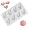thumbnail image 3 of Molde De Silicona De Corazón De 8 Cavidades, Molde Para Hornear Pasteles De Mousse En Forma De Corazón De Amor 3d Molde Para Hornear Herramientas De Bricolaje Para Pasteles De Dulces -aya, 3 of 5