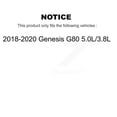 thumbnail image 2 of CMX Rear Ceramic Disc Brake Pads CMX-D2100 for Car 2018-2020 Genesis G80 5.0L 3.8L, 2 of 9