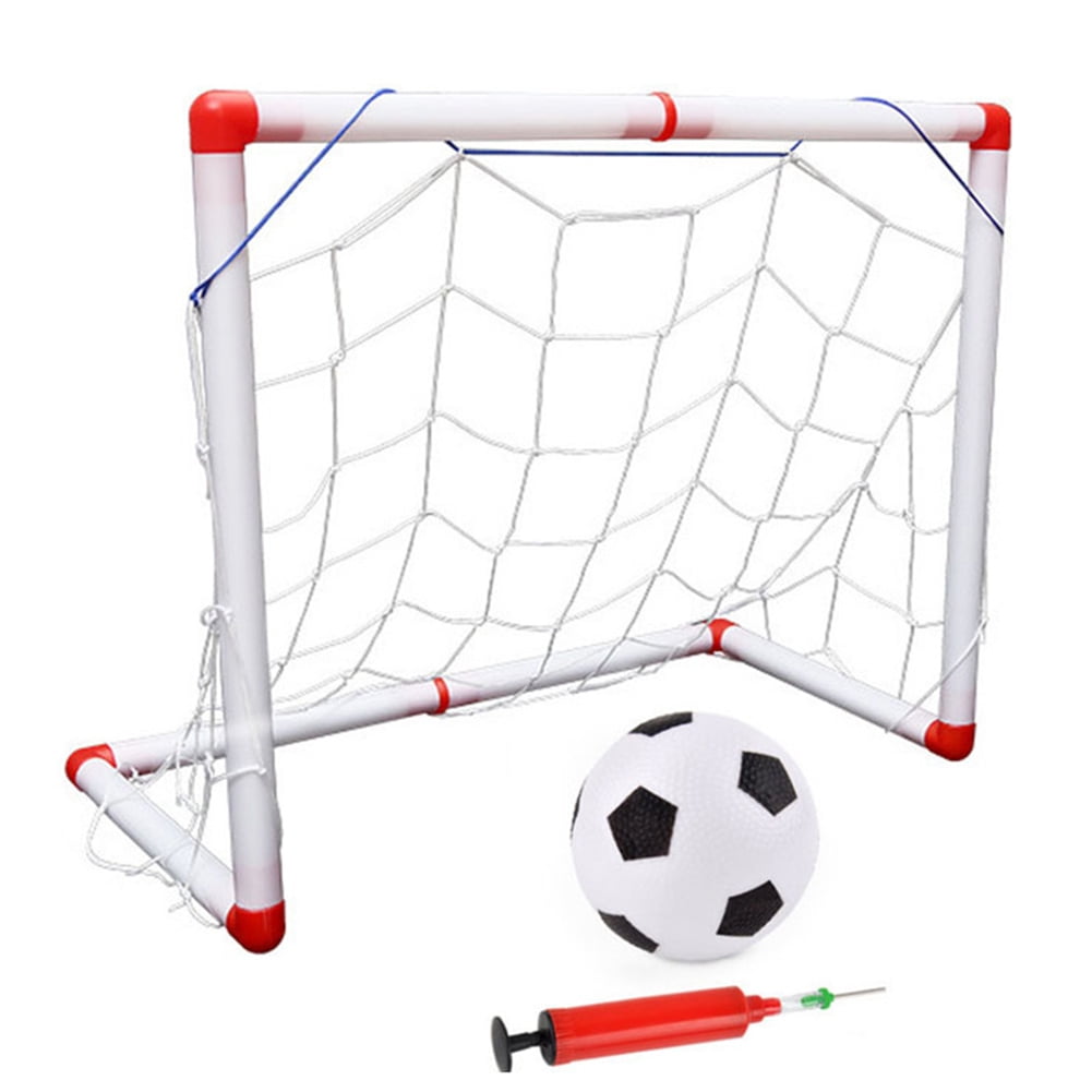 Kids Football Soccer Garden Goal Post Set Net Home Outdoor Sport Pump Ball Net 