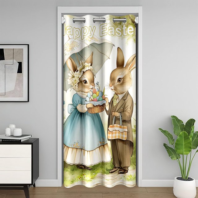 Erosebridal Easter Rabbit 01,Floral Eggs 02,Kids Room Decorative
