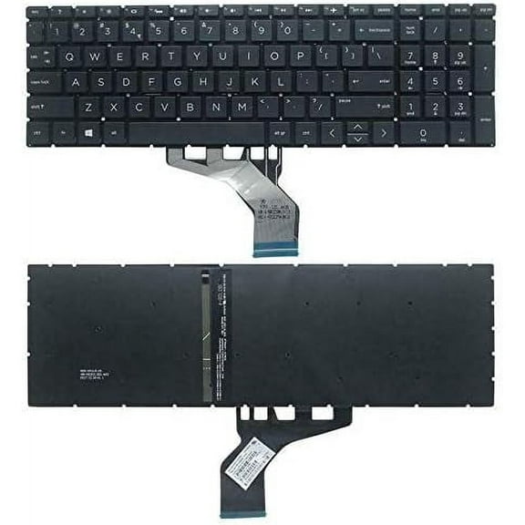 New US Black Backlit Keyboard (Without palmrest) for HP Pavilion X360 15-DQ 15-DQ0010NR 15-DQ000 15-DQ0075NR 15-DQ0077NR 15-DQ0051NR 15-DQ0095NR 15-DQ0076NR 15-DQ0081NR