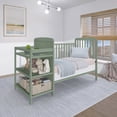 thumbnail image 5 of Dream On Me Anna 3-in-1 Convertible Crib with Changing Table Meadow Green, Changing Pad Included Converts from Baby Crib to Toddler Bed, Day Bed and Kids Sofa, 5 of 10