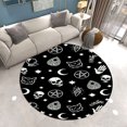 thumbnail image 3 of Halloween Round Rug Living Room Holiday Mat Stain & Easy To Clean, 3 of 3