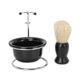 thumbnail image 4 of Ensemble de Brosses à Raser, Cadeau Brosse en Nylon Bol de Rasage Support de Rasage Manuel pour la Maison pour Hommes, 4 of 8