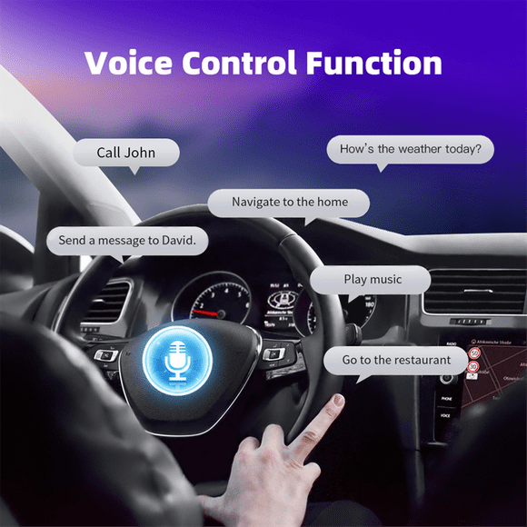 Wired to Wireless CarPlay Android Auto Wireless Car Adapter Smart Mini Box Plug and Play WiFi 2 in 1 Car AI Box,1 x CarPlay Adapter,Black