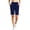 #05 Navy 【Mix, Match & Rotate: Stock Up on Daily Colors】, variant on Women's Soft Fabric Elastic Waist Casual Shorts with Pockets, Stretchy Lightweight Shorts for Summer, Lounge Athletic Outdoor Running | VerBelle,Black L