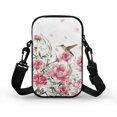 thumbnail image 2 of HELLHERO Hummingbird Rose Shoulder Bag with Adjustable Strap Men, Women for Casual Use 4.33"x1.97"x7.09", 2 of 7
