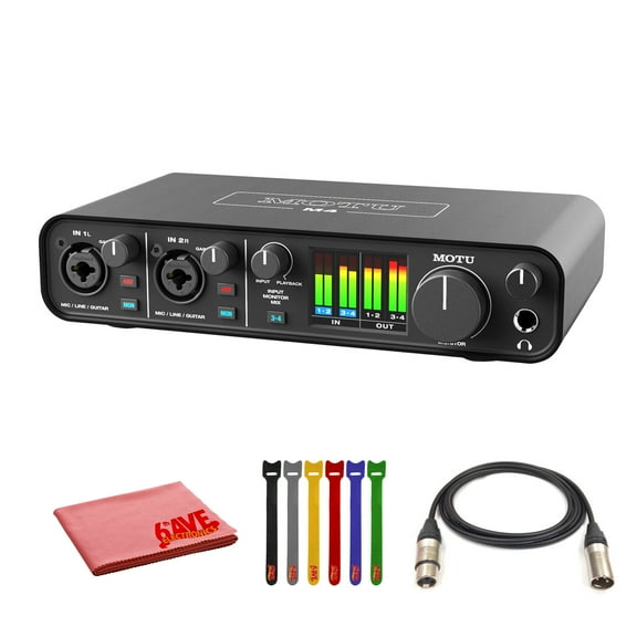 MOTU M4 USB-C Audio-MIDI Interface Bundle