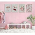 3-Piece Pink Canvas Wall Art Set - Bow & Bible Verse Prints For Girls Room Decor
