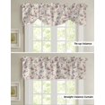 thumbnail image 5 of Plant Flower Short Window Curtain Adjustable Tie Up Valance for Living Room Kitchen Window Drapes, 5 of 6