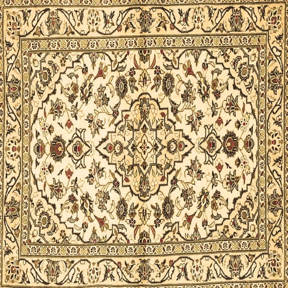 Ahgly Company Indoor Square Persian Brown Traditional Area Rugs, 7' Square