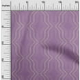 thumbnail image 2 of oneOone Velvet Purple Fabric Geometric Allover Modern Traditional Sewing Material Print Fabric By The Yard 58 Inch Wide, 2 of 4