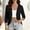 #0425-Black, variant on Women's Summer Loose Casual Plain 3/4 Sleeve Cardigan Lightweight Soft Open Front Blouse Shirt