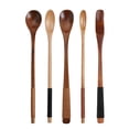 thumbnail image 5 of Cuchara de madera japonesa hecha a mano, cuchara de mango largo, cuchara de café, cuchara de miel, cuchara para condimentos, cuchara para revolver, 5 of 5