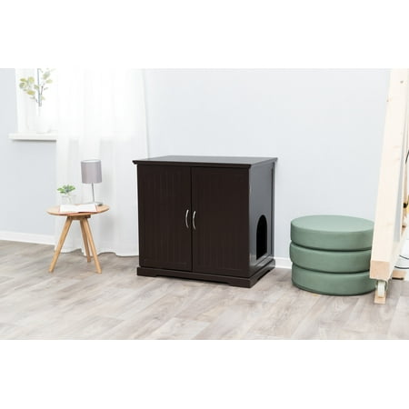 UPC: 4011905402383 | TRIXIE XL Wooden Litter Box Enclosure with Storage Drawer for Large Size Litter Box Brown
