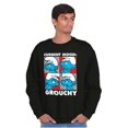 thumbnail image 5 of The Smurfs Current Mood Grouchy Sweatshirt for Men or Women Brisco Brands S, 5 of 6