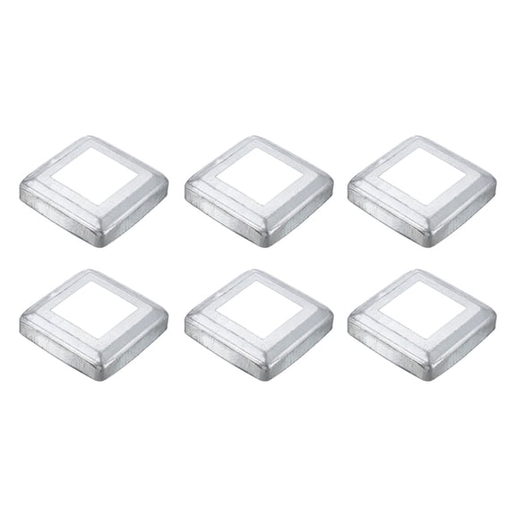 6Pack Post Base Cover, 3.75x3.75 Metal Integral Style Post Skirt Porch Column Wrap(2x2)